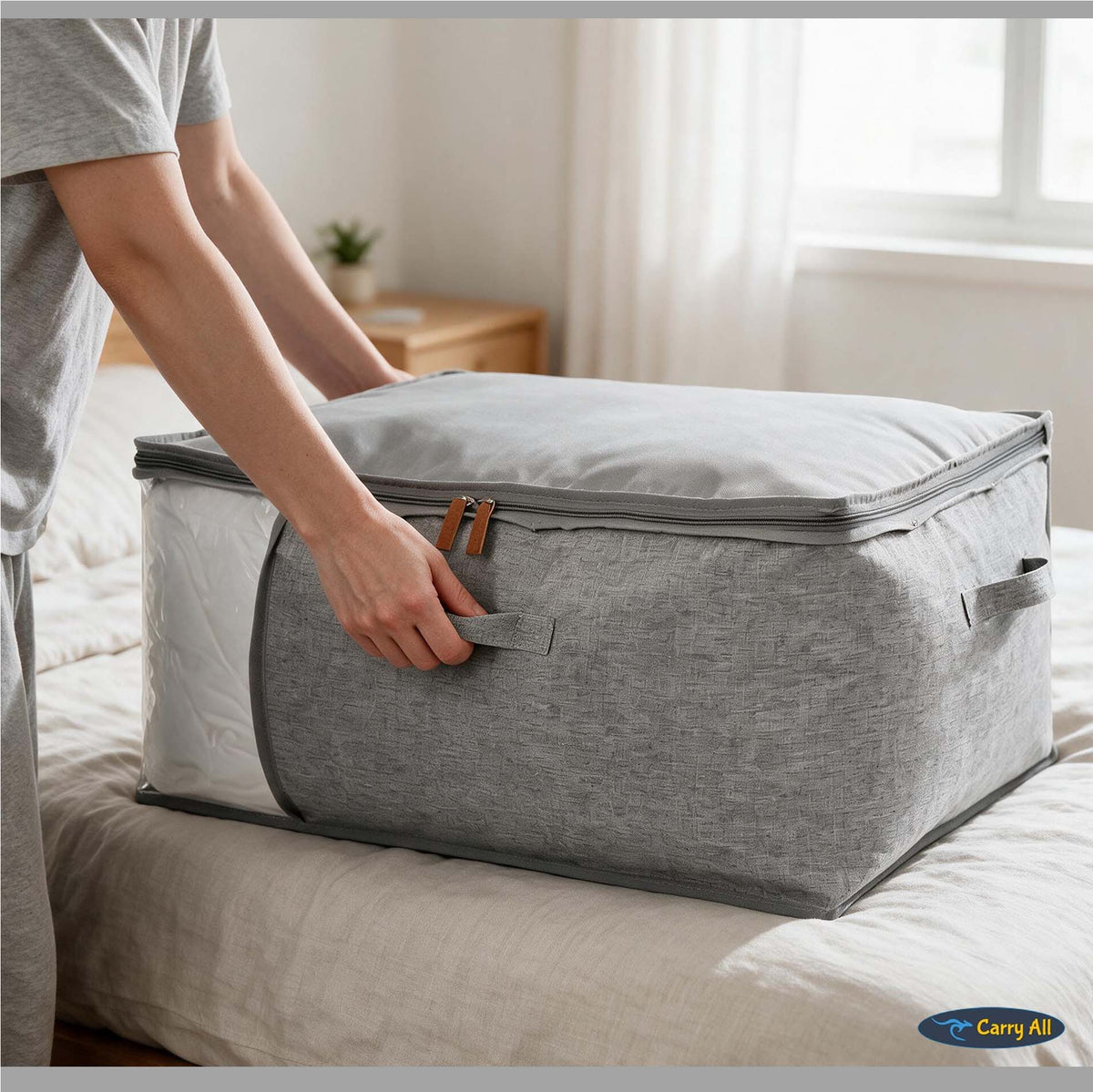 Bolso Organizador Almacenaje Jumbo 85 Litros Bolsa Ropa Cama