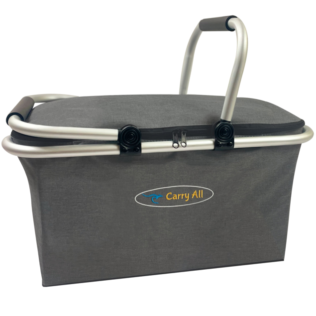Cesta Cooler Picnic 27 Litros Carry All Go Out Canasto Térmico Plegable