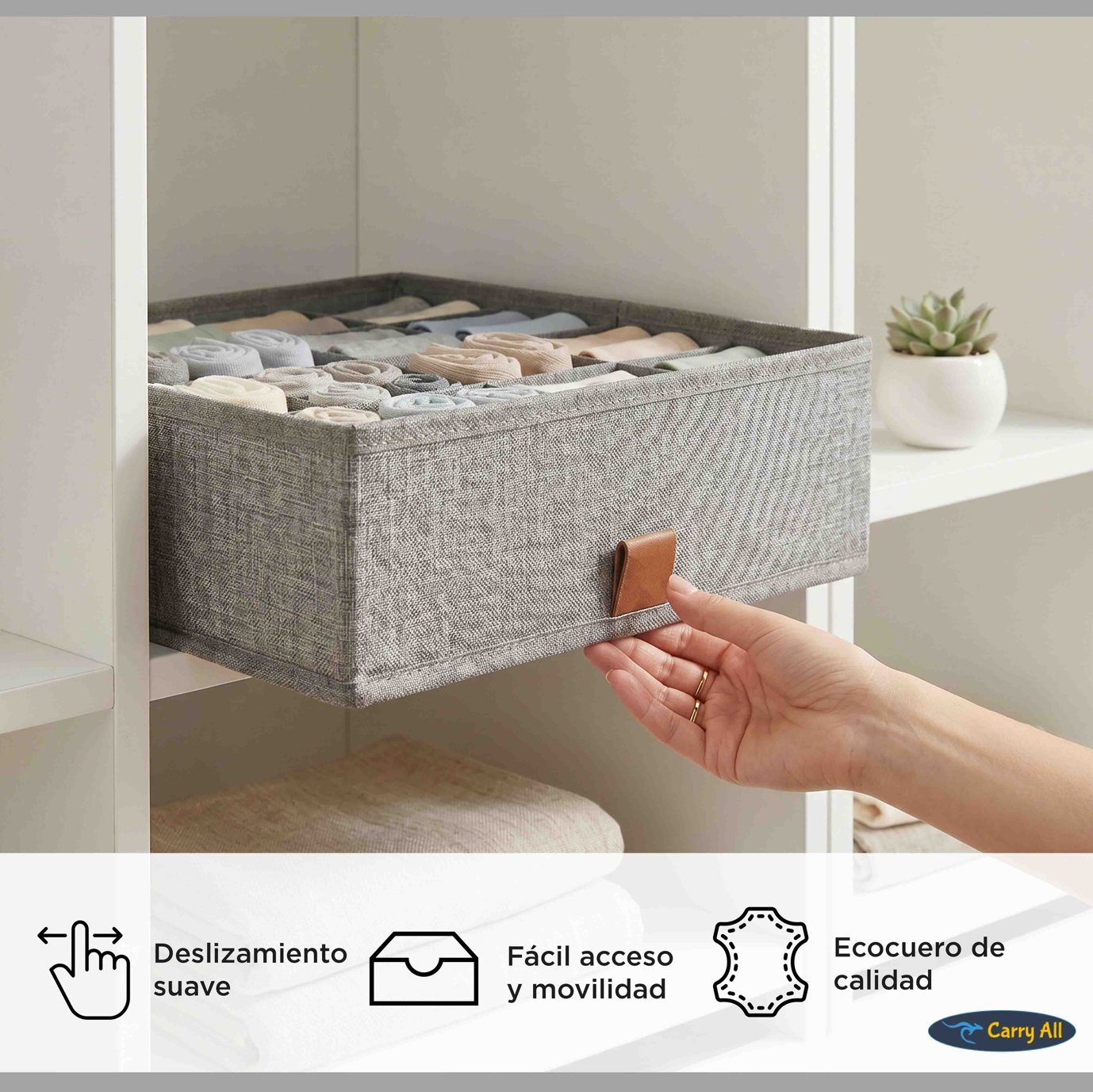 Organizador 16 Divisiones Carry All Ropa Interior Calcetines Accesorio