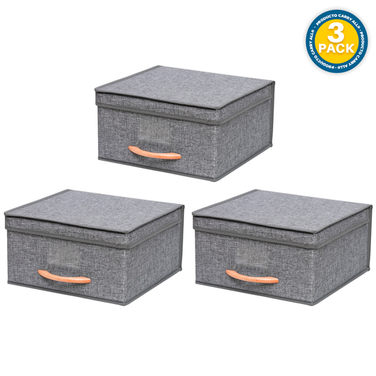 Pack 3 Cajas Organizadoras Carry All Plegables Closet Ropa S