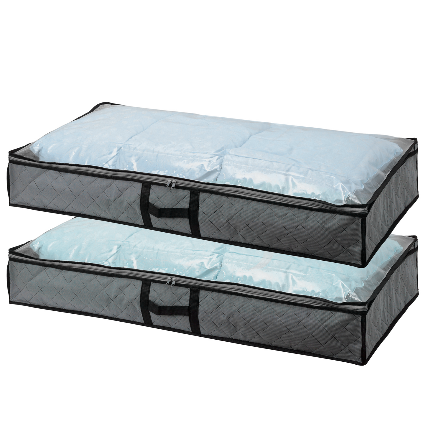 Pack 2 Bolsos Organizadores Bajo Cama Carry All 75 Litros Almacenaje Ropa Varios