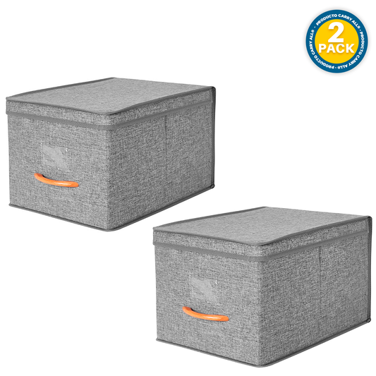 Pack 2 Cajas Organizadoras Carry All®  Closet Ropa Accesorios L
