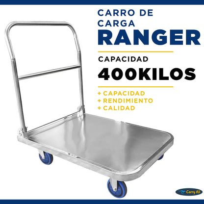 Carro De Carga Plegable Carry All Ranger 400 Kilos Tipo Plataforma