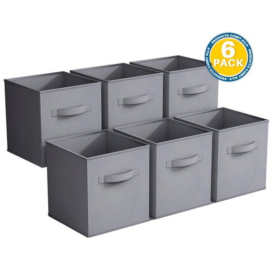 Pack 6 Cajas Cubo Organizadoras Carry All  Closet Ropa Accesorios