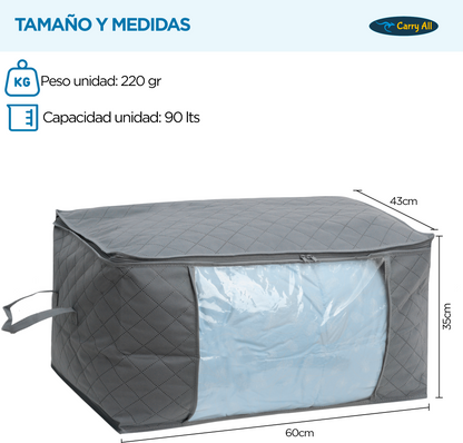 Pack 3 Bolsas Organizadoras Carry All 90 litros Jumbo