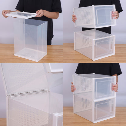 Pack 6 Cajas Organizadoras  Carry All Zapatos Ropa Varios Apilables M
