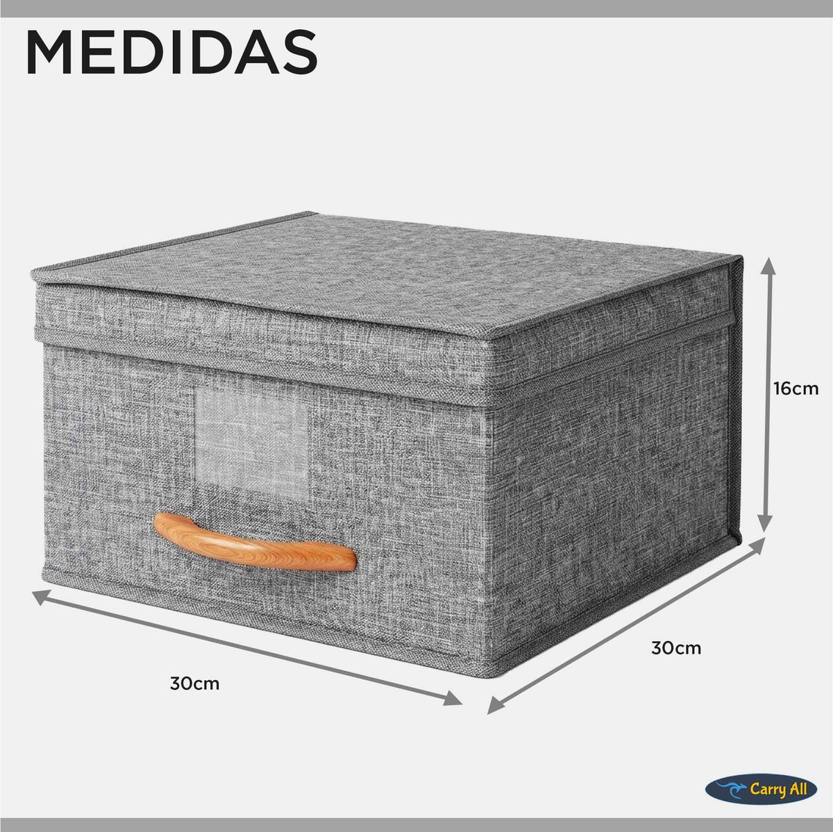 Pack 3 Cajas Organizadoras Carry All Closet Ropa Accesorios M