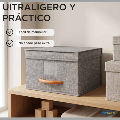 Pack 3 Cajas Organizadoras Carry All Closet Ropa Accesorios M