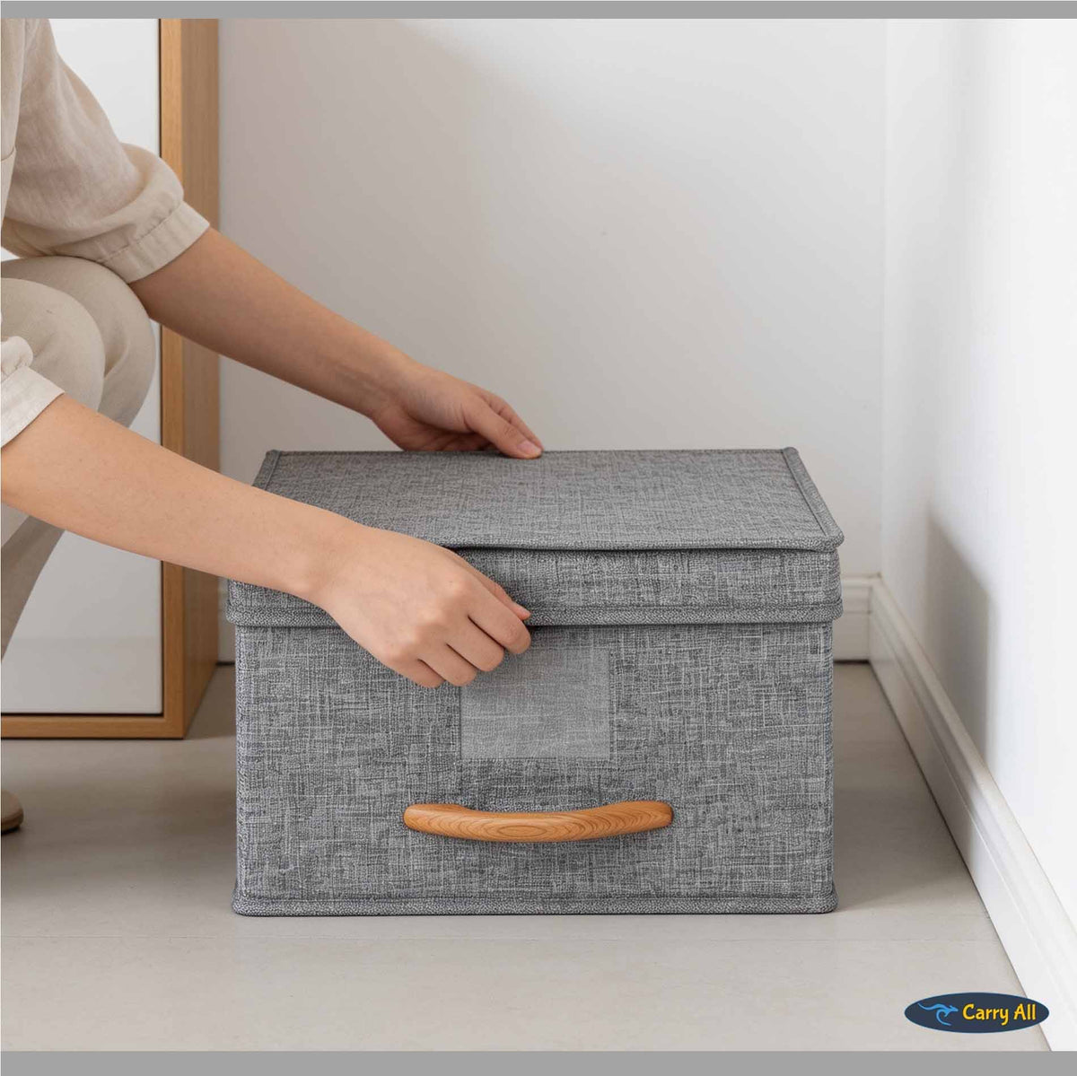 Pack 3 Cajas Organizadoras Carry All Closet Ropa Accesorios M