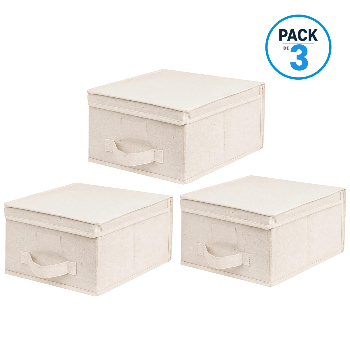 Pack 3 Cajas Organizadoras Carry All Plegables Closet Ropa S