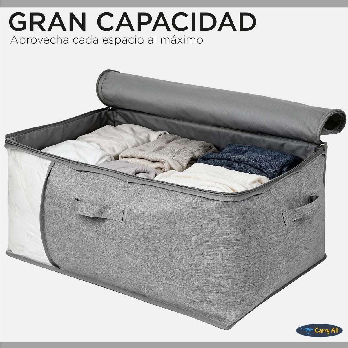 Bolso Organizador Almacenaje Jumbo 85 Litros Bolsa Ropa Cama