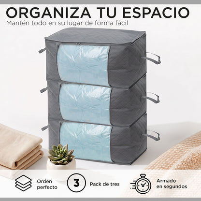 Pack 3 Bolsas Organizadoras Carry All 90 litros Jumbo