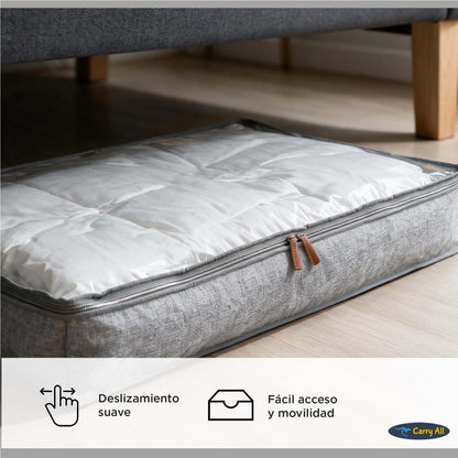 Bolso Organizador Bajo Cama Carry All 70 Litros Almacenaje Ropa Varios