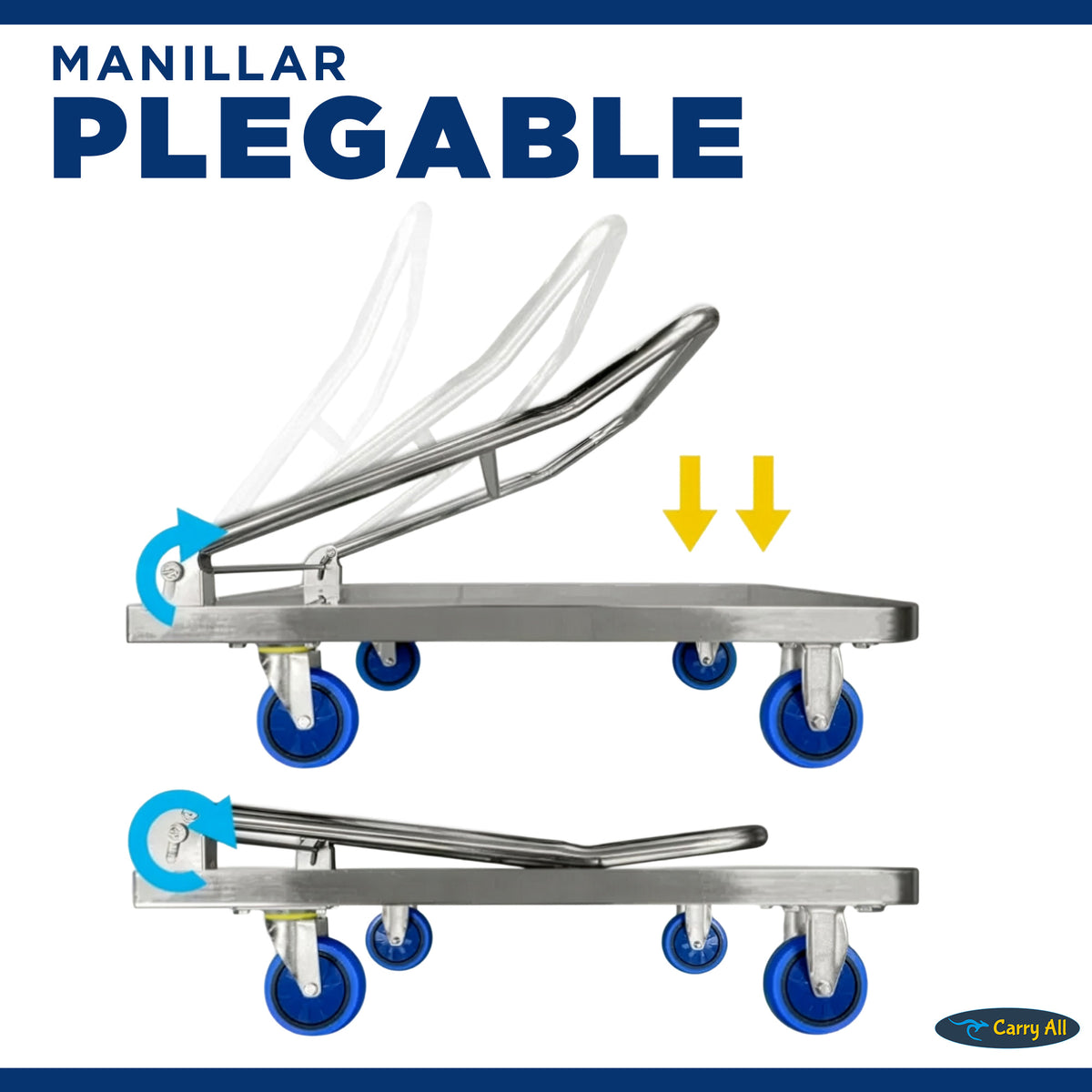 Carro De Carga Plegable Carry All Ranger 400 Kilos Tipo Plataforma