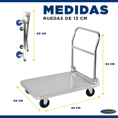 Carro De Carga Plegable Carry All Ranger 400 Kilos Tipo Plataforma