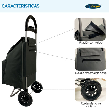 Carrito De Compras Plegable Carry All Glasgow 47 Litros Carro De Feria