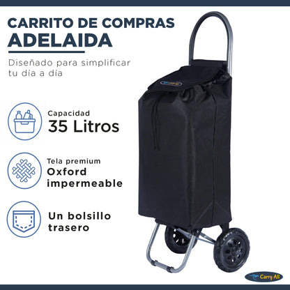 Carrito De Compras Plegable Carry All Adelaida Carro Feria