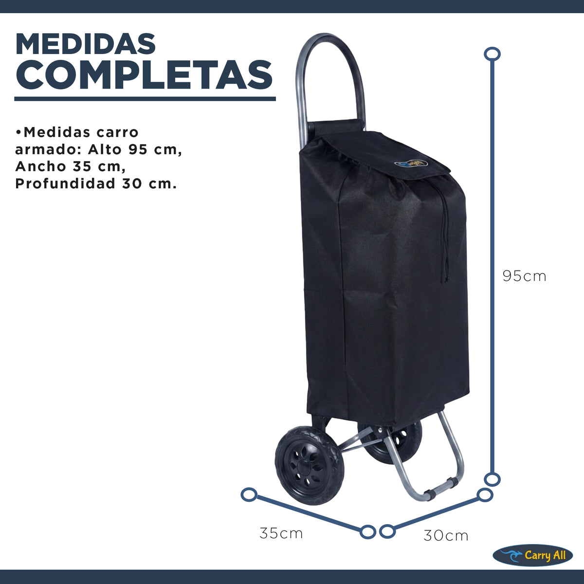 Carrito De Compras Plegable Carry All Adelaida Carro Feria