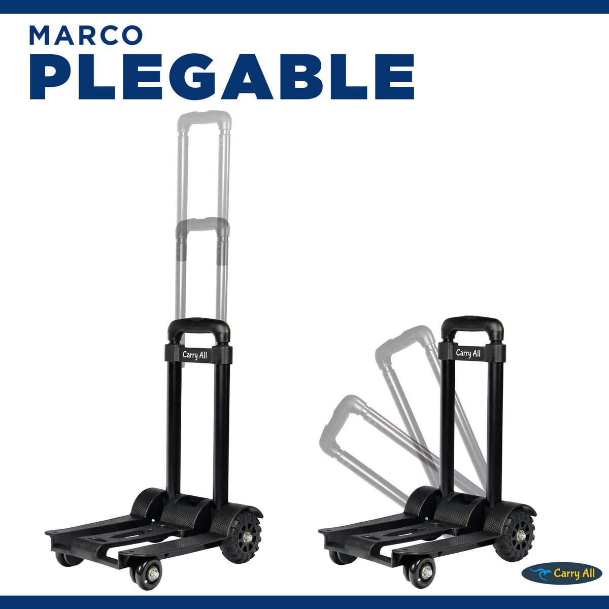 Carro Plegable De Carga Carry All Atenea 65 Kilos Tipo Plataforma Yegua