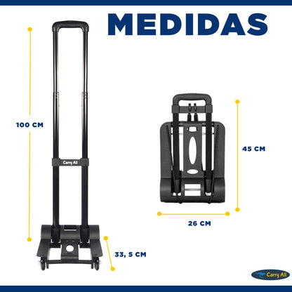 Carro Plegable De Carga Carry All Atenea 65 Kilos Tipo Plataforma Yegua