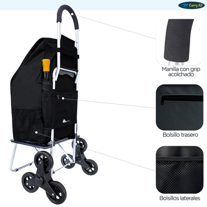 Carrito De Compras Plegable Escalador DBest Stair Climber 40 Litros Trolley Dolly