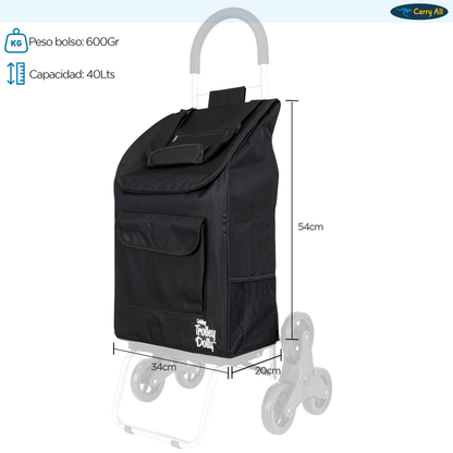 Carrito De Compras Plegable Escalador DBest Stair Climber 40 Litros Trolley Dolly