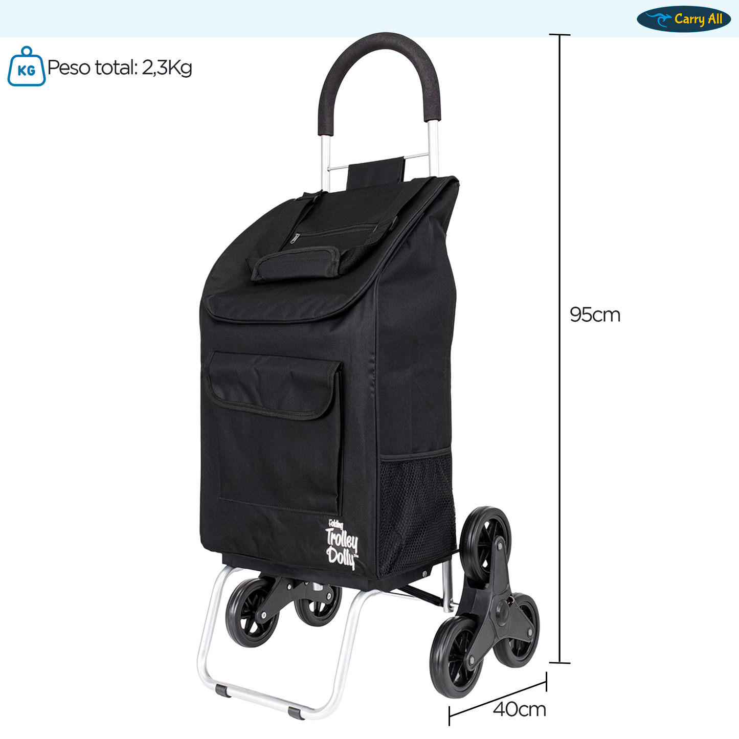 Carrito De Compras Plegable Escalador DBest Stair Climber 40 Litros Trolley Dolly