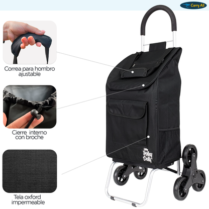 Carrito De Compras Plegable Escalador DBest Stair Climber 40 Litros Trolley Dolly