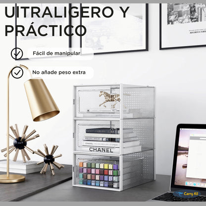 Pack 6 Cajas Organizadoras  Carry All Zapatos Ropa Varios Apilables S
