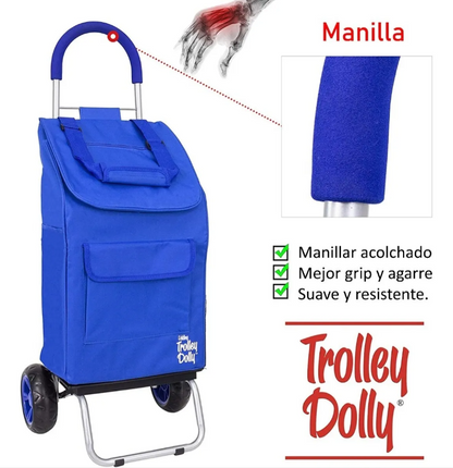 Carrito De Compras Plegable DBest Carro Feria Yegua 42 Litros Trolley Dolly