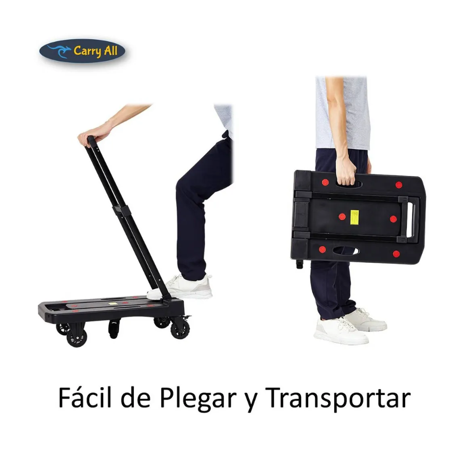 Carro Plegable De Carga Carry All  Tipo Plataforma 200 Kilos Zeus
