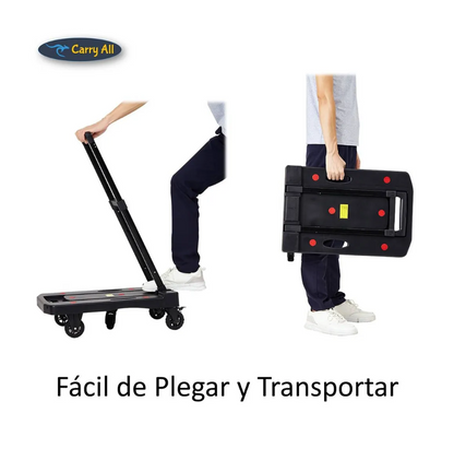 Carro Plegable De Carga Carry All  Tipo Plataforma 200 Kilos Zeus