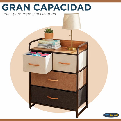 Cajonera Comoda Carry All 4 Cajones Línea Four Seasons