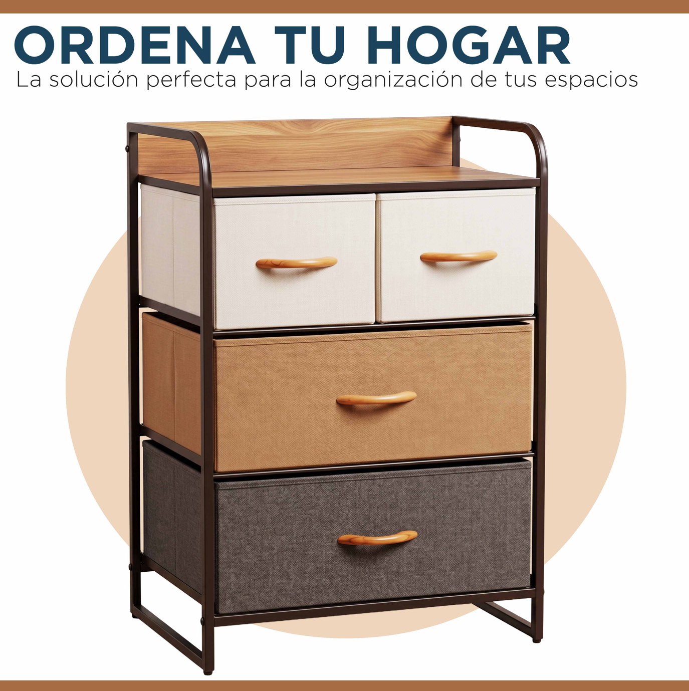 Cajonera Comoda Carry All 4 Cajones Línea Four Seasons