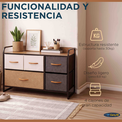 Cajonera Comoda Carry All 5 Cajones Línea Four Seasons