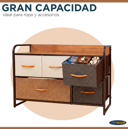 Cajonera Comoda Carry All 5 Cajones Línea Four Seasons