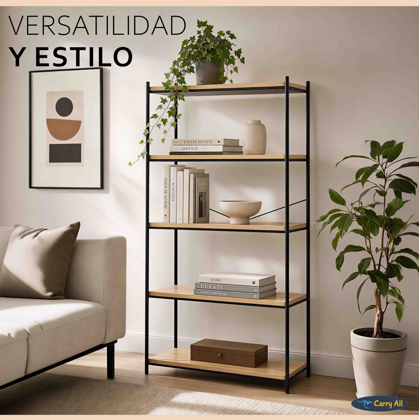 Repisa Estante 5 Niveles Carry All Línea Minimalist