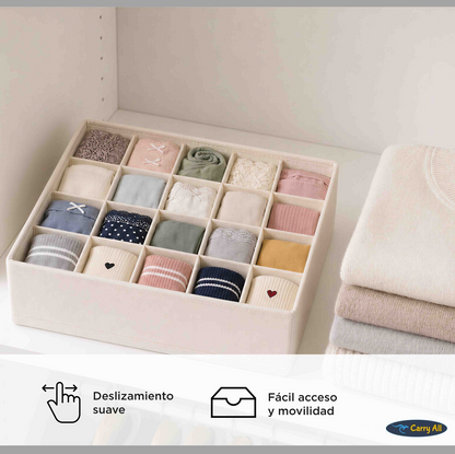 Organizador 16 Divisiones Carry All Ropa Interior Calcetines Accesorios
