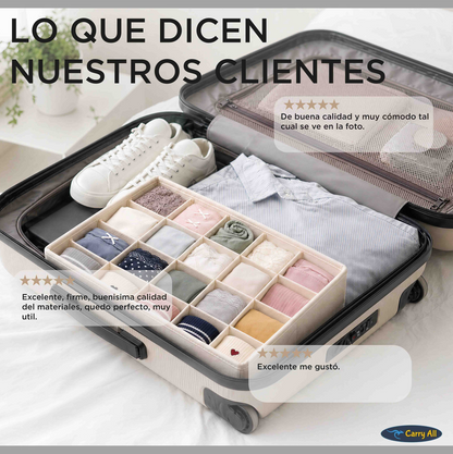 Organizador 16 Divisiones Carry All Ropa Interior Calcetines Accesorios