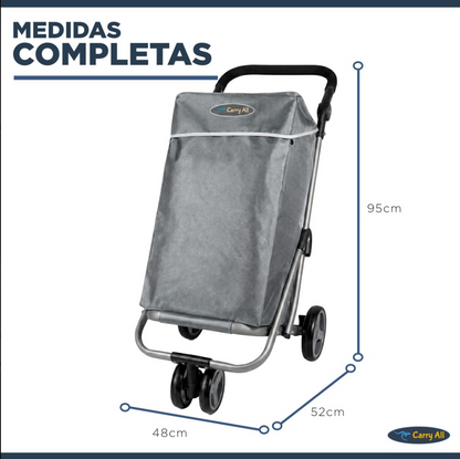 Carrito De Compras Plegable Carry All Vancouver 70 Litros Con Cooler