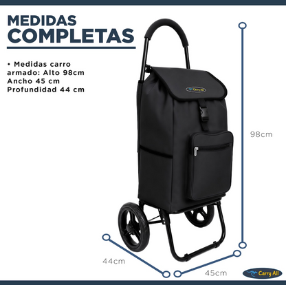 Carrito de Compra Plegable Carry All Sidney 55 Litros Carro Feria