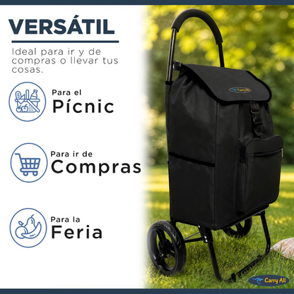 Carrito de Compra Plegable Carry All Sidney 55 Litros Carro Feria