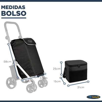 Carrito De Compras Plegable Carry All Premium Carro Feria Yegua Gympie
