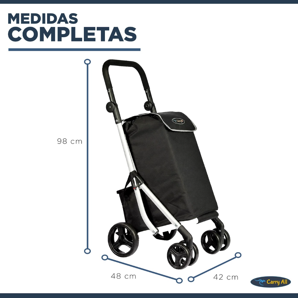 Carrito De Compras Plegable Carry All Premium Carro Feria Yegua Gympie