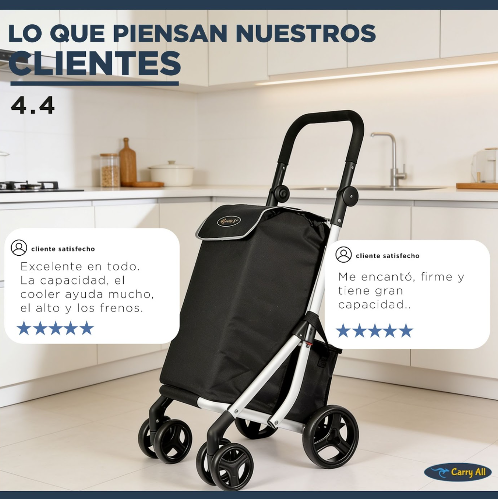 Carrito De Compras Plegable Carry All Premium Carro Feria Yegua Gympie