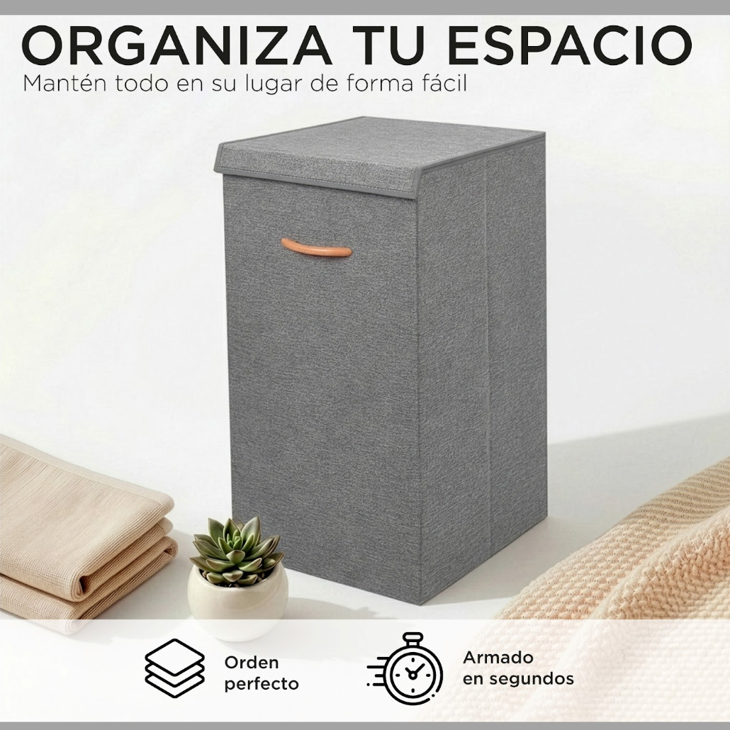 Cesta Canasto Ropa Carry All 78 Litros Plegable Con Tapa