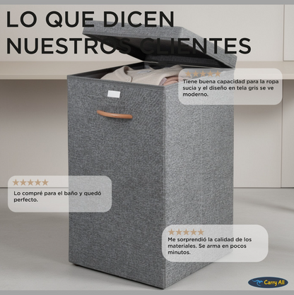 Cesta Canasto Ropa Carry All 78 Litros Plegable Con Tapa