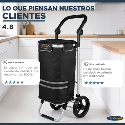 Carrito de Compra Plegable Carry All Perth 52 Litros Bolso Cooler Carro Feria
