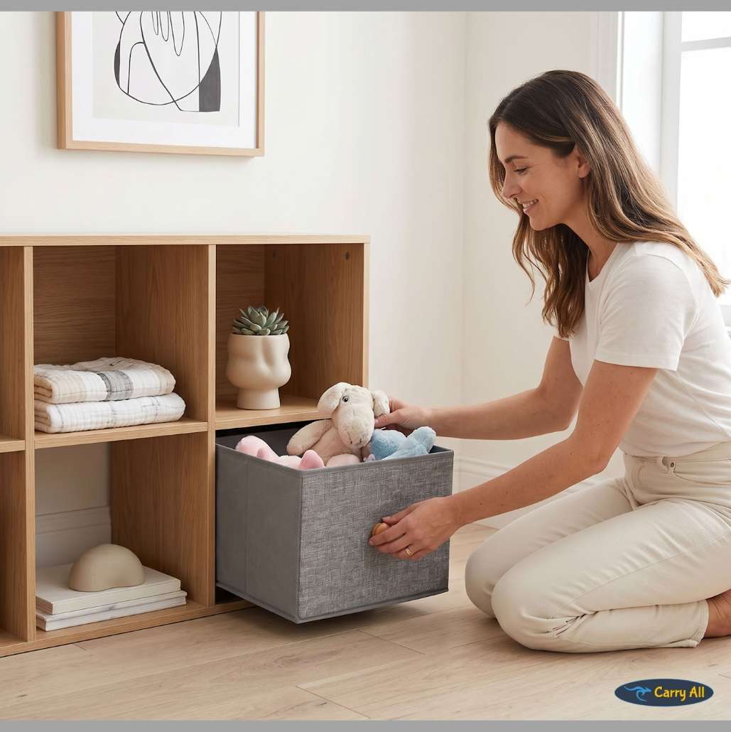 Pack 3 Cajitas Organizadoras Carry All Closet Ropa Accesorios L