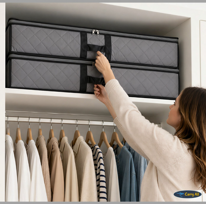 Pack 2 Bolsos Organizadores Bajo Cama Carry All 75 Litros Almacenaje Ropa Varios